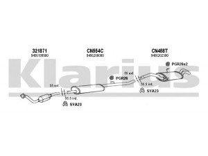 KLARIUS 330880U išmetimo sistema 
 Išmetimo sistema -> Išmetimo sistema, visa