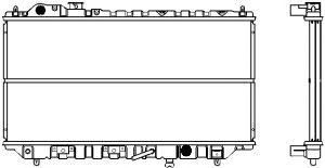 SAKURA  Automotive 1161-0228 radiatorius, variklio aušinimas