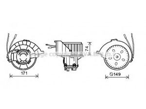 AVA QUALITY COOLING OL8628 elektrovariklis, vidinis pūtiklis 
 Šildymas / vėdinimas -> Orpūtė/dalys
1845001, 1845058, 1845120, 9117604