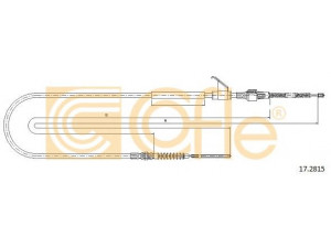 COFLE 17.2815 trosas, stovėjimo stabdys
MB256877