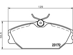 HELLA 8DB 355 019-391 stabdžių trinkelių rinkinys, diskinis stabdys 
 Techninės priežiūros dalys -> Papildomas remontas
410604441R, 410607125R, 7701206379