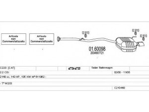 MTS C210448009337 išmetimo sistema 
 Išmetimo sistema -> Išmetimo sistema, visa
