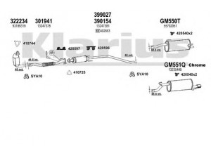 KLARIUS 391526U išmetimo sistema 
 Išmetimo sistema -> Išmetimo sistema, visa