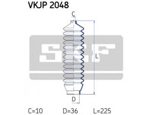 SKF VKJP 2048 gofruotoji membrana, vairavimas 
 Vairavimas -> Gofruotoji membrana/sandarinimai