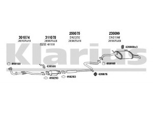 KLARIUS 270225E išmetimo sistema 
 Išmetimo sistema -> Išmetimo sistema, visa