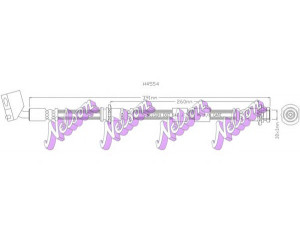 Brovex-Nelson H4554 stabdžių žarnelė 
 Stabdžių sistema -> Stabdžių žarnelės
4621011E02, 4621011E12, 4621011E18