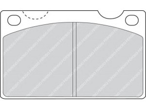 FERODO FDB813 stabdžių trinkelių rinkinys, diskinis stabdys 
 Techninės priežiūros dalys -> Papildomas remontas
2726735, 272873, 2728731