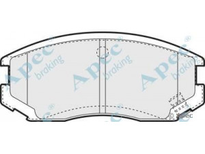 APEC braking PAD1072 stabdžių trinkelių rinkinys, diskinis stabdys 
 Techninės priežiūros dalys -> Papildomas remontas
04465-B4010, 04465-B4030, 04465B4010