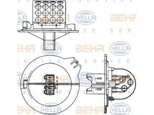 HELLA 9ML 351 303-271 varža, vidaus pūtiklis 
 Šildymas / vėdinimas -> Orpūtė/dalys
6450.EL