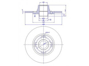 CAR 142.595 stabdžių diskas 
 Dviratė transporto priemonės -> Stabdžių sistema -> Stabdžių diskai / priedai
77.00.758.195, 77.01.204.287
