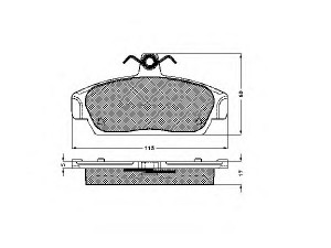 SPIDAN 30969 stabdžių trinkelių rinkinys, diskinis stabdys
GBP90318, GBP90320, 1 001 114, GBP90337