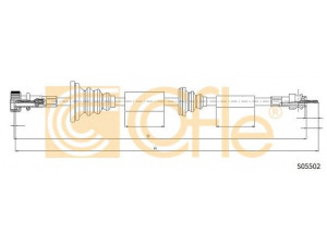 COFLE S05502 tachometro velenas 
 Dviratė transporto priemonės -> Kabeliai ir tachometro velenaai -> Tachometro velenas
2015400268, A2015400268
