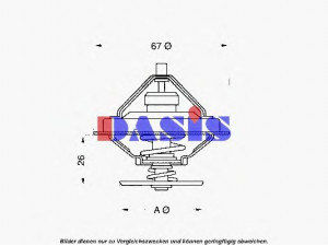 AKS DASIS 751929N termostatas, aušinimo skystis 
 Aušinimo sistema -> Termostatas/tarpiklis -> Thermostat