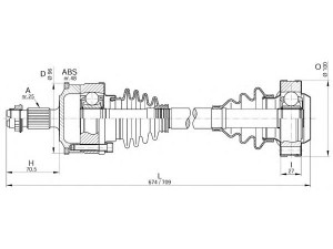 OPEN PARTS DRS6188.00 kardaninis velenas 
 Ratų pavara -> Kardaninis velenas
2103508210