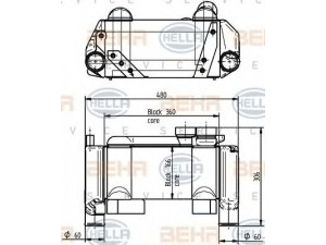 HELLA 8MO 376 765-551 alyvos aušintuvas, lėtintuvas
82.32560.6009