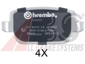 A.B.S. 37561S stabdžių trinkelių rinkinys, diskinis stabdys 
 Techninės priežiūros dalys -> Papildomas remontas
1439867, 1459408, 1477803, 1566234