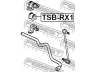 FEBEST TSB-RX1 skersinio stabilizatoriaus įvorių komplektas 
 Ašies montavimas/vairavimo mechanizmas/ratai -> Stabilizatorius/fiksatoriai -> Sklendės
48815-33060