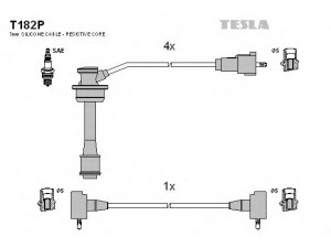 TESLA T182P uždegimo laido komplektas 
 Kibirkšties / kaitinamasis uždegimas -> Uždegimo laidai/jungtys
90919-21473, 90919-21577
