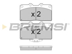 BREMSI BP3128 stabdžių trinkelių rinkinys, diskinis stabdys 
 Techninės priežiūros dalys -> Papildomas remontas
MB857259, MB857259, MB928035, 4605A588
