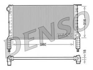 DENSO DRM09064 radiatorius, variklio aušinimas 
 Aušinimo sistema -> Radiatorius/alyvos aušintuvas -> Radiatorius/dalys
46749000, 46803028