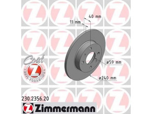 ZIMMERMANN 230.2356.20 stabdžių diskas 
 Dviratė transporto priemonės -> Stabdžių sistema -> Stabdžių diskai / priedai
4 640 3960, 60 576 335, 60 800 345