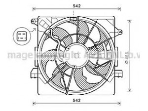 AVA QUALITY COOLING HY7550 ventiliatorius, radiatoriaus 
 Aušinimo sistema -> Oro aušinimas
253803Z100