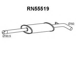 VENEPORTE RN55519 priekinis duslintuvas 
 Išmetimo sistema -> Duslintuvas
200104373R