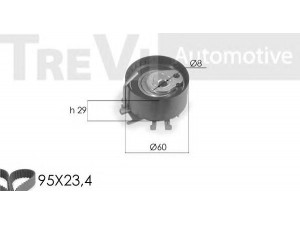 TREVI AUTOMOTIVE KD1240 paskirstymo diržo komplektas 
 Techninės priežiūros dalys -> Papildomas remontas
083175, 1680600QA4, 1680600QAW