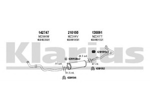 KLARIUS 600199E išmetimo sistema 
 Išmetimo sistema -> Išmetimo sistema, visa