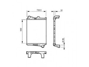 NRF 30225 tarpinis suslėgto oro aušintuvas, kompresorius 
 Variklis -> Oro tiekimas -> Įkrovos agregatas (turbo/superįkrova) -> Tarpinis suslėgto oro aušintuvas
20566842, 20758816, 3183747, 85000377