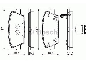 BOSCH 0 986 TB3 189 stabdžių trinkelių rinkinys, diskinis stabdys 
 Techninės priežiūros dalys -> Papildomas remontas
583022PA70, 58302 2PA70