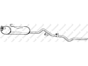 BOSAL 290-663 vidurinis duslintuvas 
 Išmetimo sistema -> Duslintuvas
17430-71060, 17430-7106083, 17430-71061
