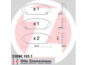 ZIMMERMANN 23096.165.1 stabdžių trinkelių rinkinys, diskinis stabdys 
 Techninės priežiūros dalys -> Papildomas remontas
45022S1AE63, 45022S1AE80, 45022S6FE50