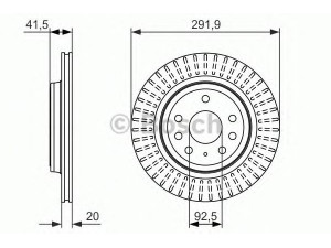 BOSCH 0 986 479 950 stabdžių diskas 
 Dviratė transporto priemonės -> Stabdžių sistema -> Stabdžių diskai / priedai
46836490, 12762291, 9191336, 93171778