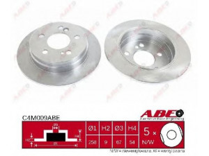 ABE C4M009ABE stabdžių diskas 
 Stabdžių sistema -> Diskinis stabdys -> Stabdžių diskas
201 423 09 12, 201 423 11 12, 201 423 12 12