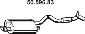 EBERSPÄCHER 50.596.83 galinis duslintuvas 
 Išmetimo sistema -> Duslintuvas
MR127383