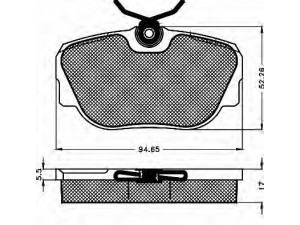 BSF 10138 stabdžių trinkelių rinkinys, diskinis stabdys 
 Techninės priežiūros dalys -> Papildomas remontas
34111154442, 34111154443, 34111155998