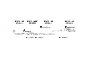 VENEPORTE 050048 išmetimo sistema 
 Išmetimo sistema -> Išmetimo sistema, visa