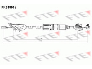 FTE FKS18015 sankabos trosas 
 Dviratė transporto priemonės -> Kabeliai ir tachometro velenaai -> Sankabos trosas
2150Q5