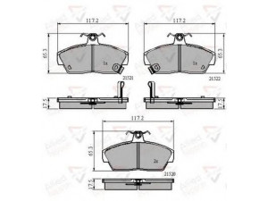 COMLINE ADB3262 stabdžių trinkelių rinkinys, diskinis stabdys 
 Techninės priežiūros dalys -> Papildomas remontas
GBP90314, GBP90314AF, GBP90328