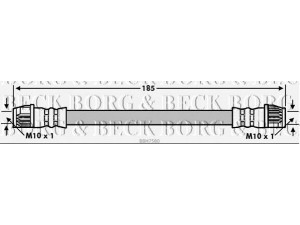 BORG & BECK BBH7580 stabdžių žarnelė 
 Stabdžių sistema -> Stabdžių žarnelės
4806.K8