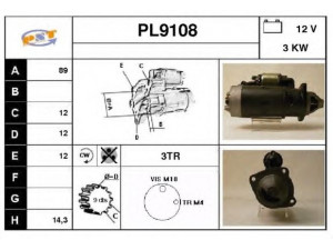 SNRA PL9108 starteris