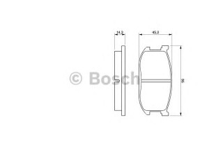 BOSCH 0 986 467 602 stabdžių trinkelių rinkinys, diskinis stabdys 
 Techninės priežiūros dalys -> Papildomas remontas