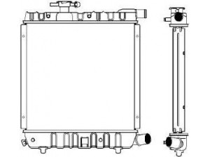 SAKURA  Automotive 1091-0207 radiatorius, variklio aušinimas