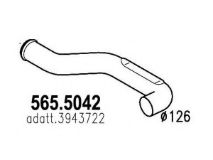 ASSO 565.5042 išleidimo kolektorius 
 Išmetimo sistema -> Išmetimo vamzdžiai
3943722, 7403943722, 3943722, 7403943722