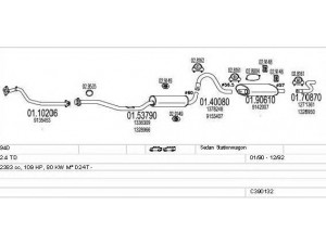 MTS C390132002294 išmetimo sistema 
 Išmetimo sistema -> Išmetimo sistema, visa