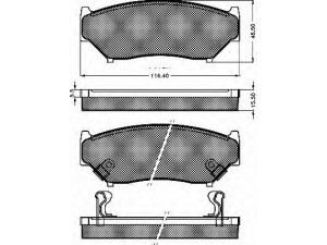 BSF 10335 stabdžių trinkelių rinkinys, diskinis stabdys 
 Techninės priežiūros dalys -> Papildomas remontas
1A103323ZA, 1A513323Z, 5520056810