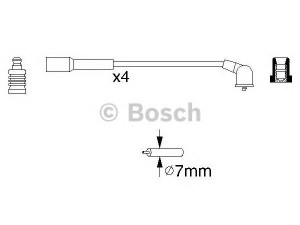 BOSCH 0 986 356 942 uždegimo laido komplektas 
 Kibirkšties / kaitinamasis uždegimas -> Uždegimo laidai/jungtys