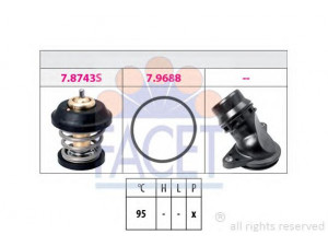 FACET 7.8757K termostatas, aušinimo skystis 
 Aušinimo sistema -> Termostatas/tarpiklis -> Thermostat
06H 121 026 AG