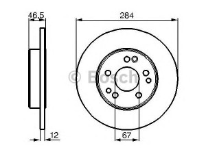BOSCH 0 986 478 187 stabdžių diskas 
 Stabdžių sistema -> Diskinis stabdys -> Stabdžių diskas
124 421 13 12, A 124 421 13 12